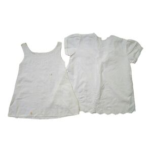 CASTER & CO x VINTAGE 40s delicately embroidered blouse / under shirt size 1Y